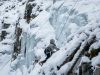 Ice Climbing at the Junkyards In Canmore